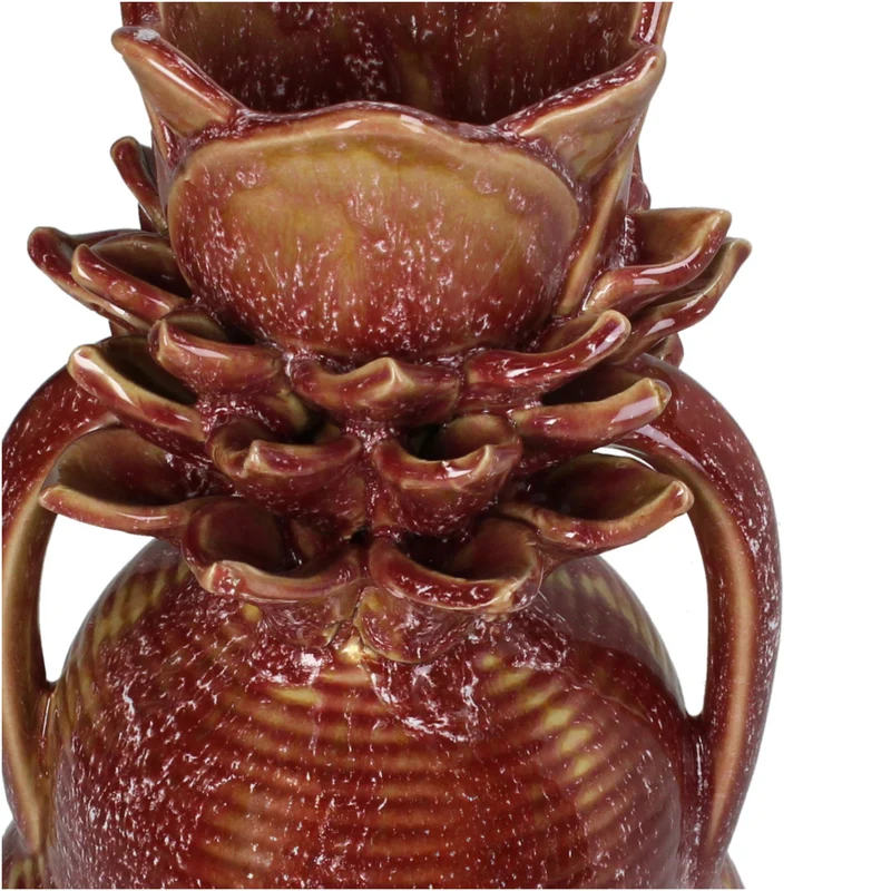 Vase Stoneware Purple 18x18x30.5cm