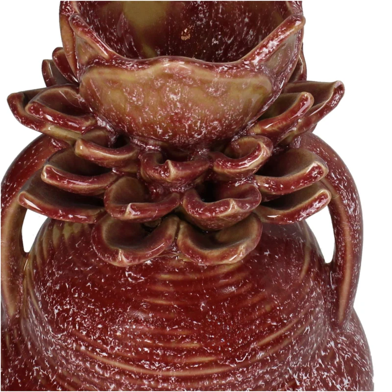 Vase Stoneware Purple 16.5x16.5x22.5cm