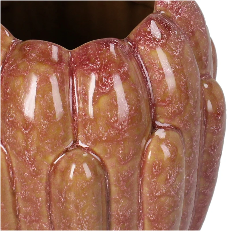 Vase Stoneware Brown 18x18x25cm