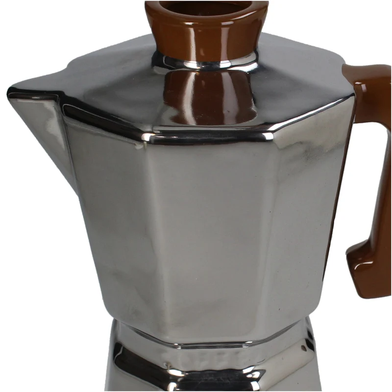 Vase Percolator Fine Earthenware Silver 17.5x11.5x25cm