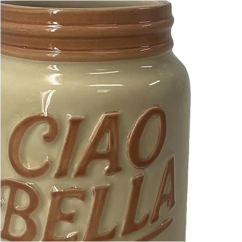 Vase Ciao Bella Dolomite Brown 10.5x10.5x16.3cm