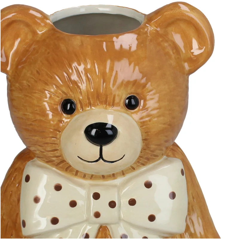 Vase Bear Dolomite Brown 18.2x17x23.3cm