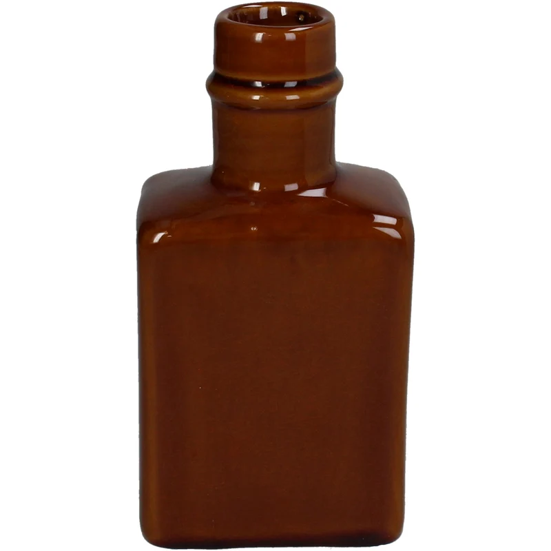 Vase Balsamico Fine Earthenware Brown 9.5x6.7x18.8cm