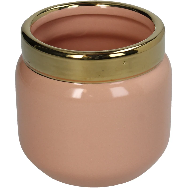 Planter Glow Cream Collagen Fine Earthenware Pink 10.2x10.2x10cm