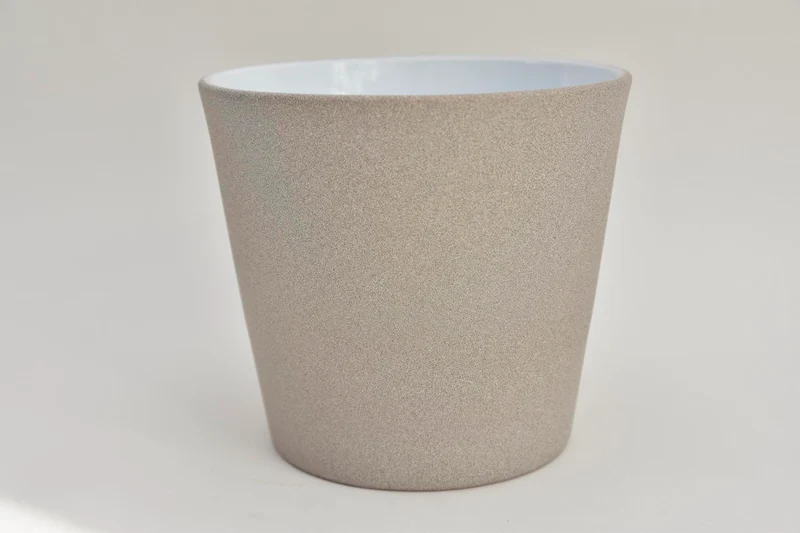 Konische Topf Sand Greige 15 cm Serie 440