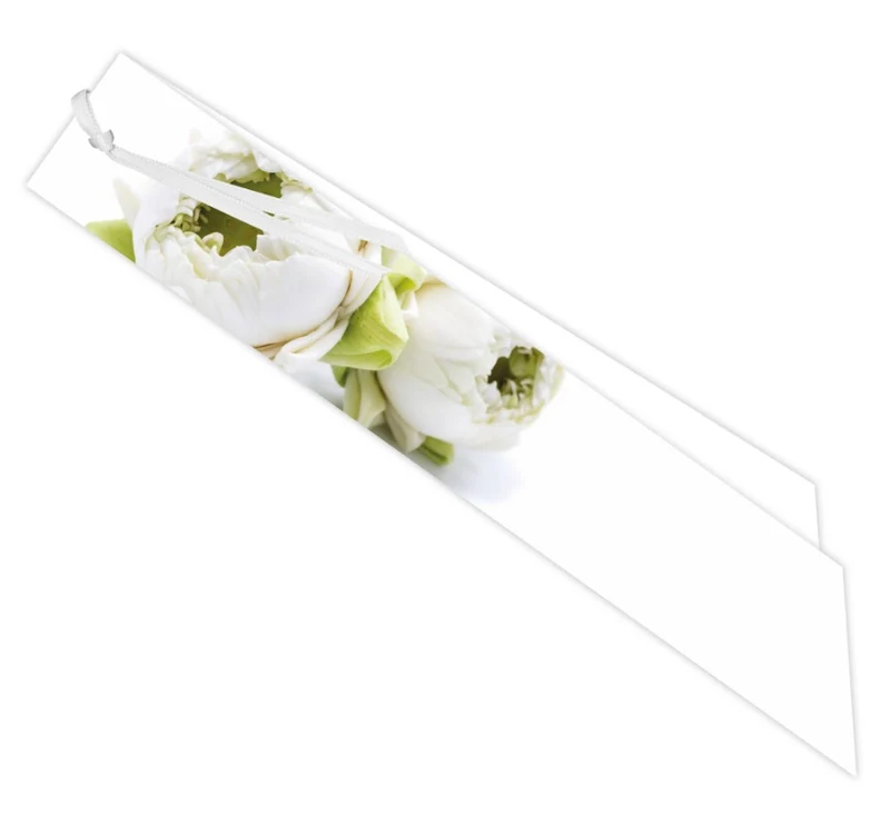 Packung à 20 Karten Kondolenz Lotus Blanco