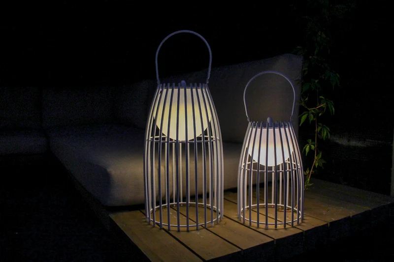 TJILLZ Moonie White-S 17,5x25cm LED metalen lamp USB oplaadbaar