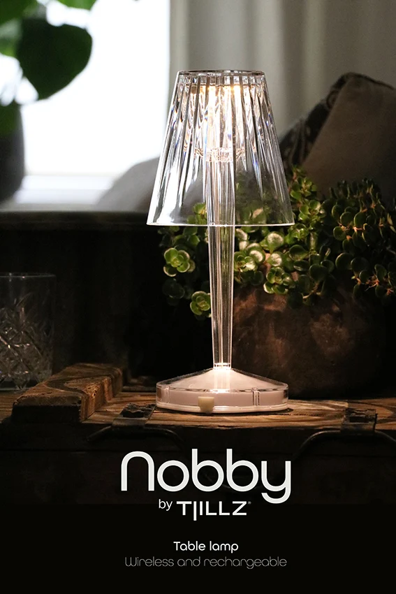 TJILLZ Nobby 12x26,5cm LED lamp USB oplaadbaar