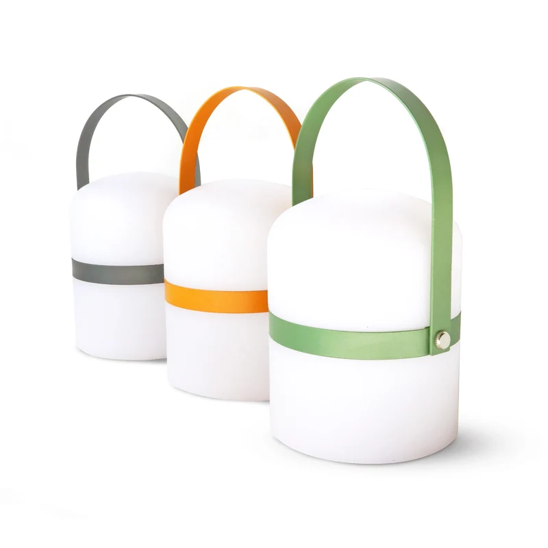 TJILLZ Lampini Antraciet 10x18,5cm LED lamp USB oplaadbaar