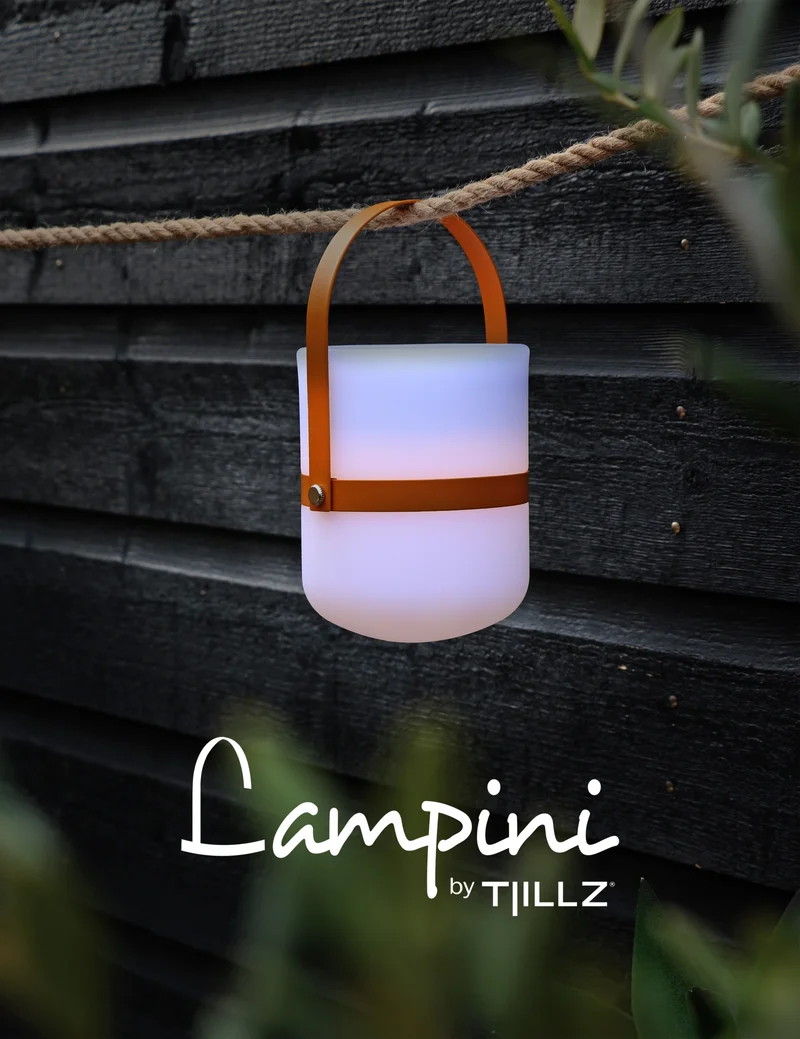 TJILLZ Lampini Ochre 10x18,5cm LED lamp USB oplaadbaar