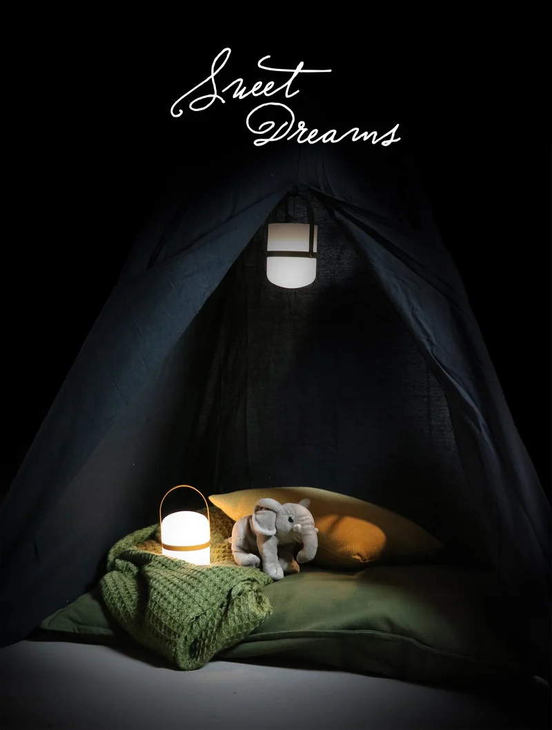 TJILLZ Lampini Ochre 10x18,5cm LED lamp USB oplaadbaar