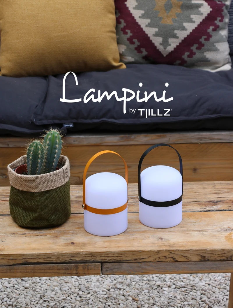 TJILLZ Lampini Olive 10x18,5cm LED lamp USB oplaadbaar