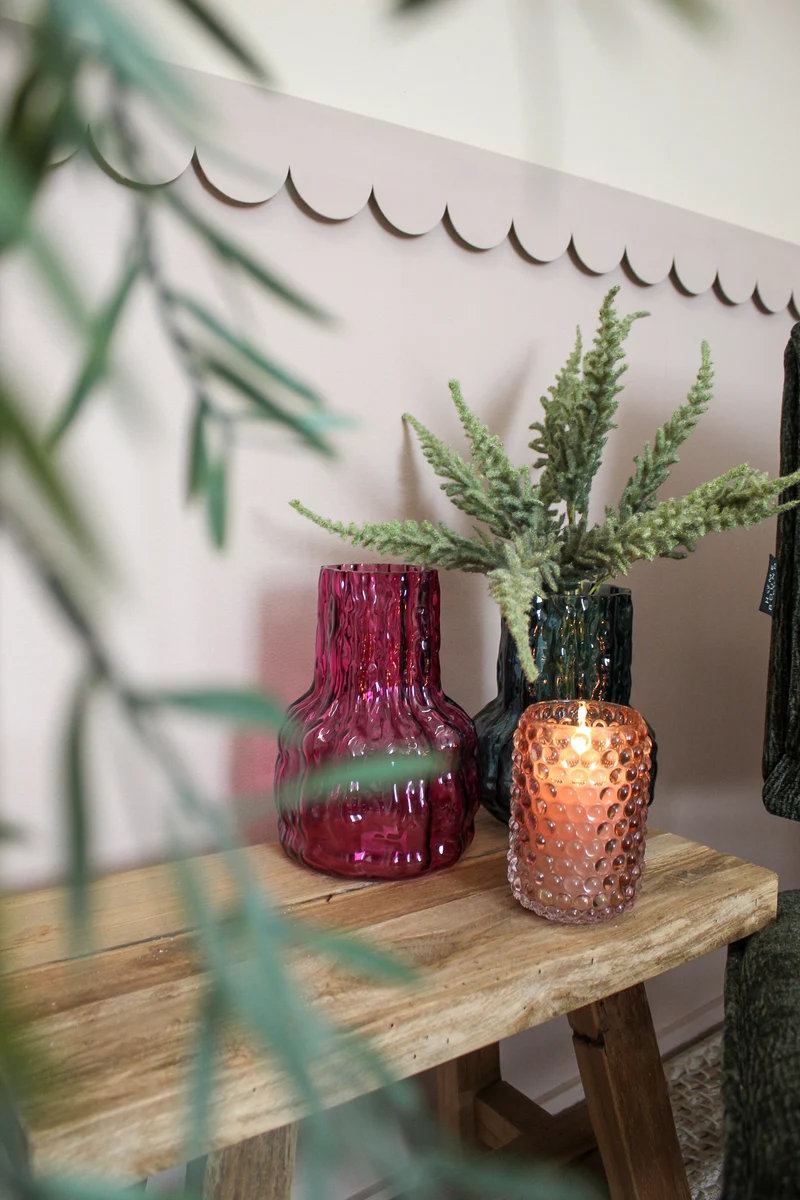 Vase Morgan Ø13,5 h.20,5 cm cherry