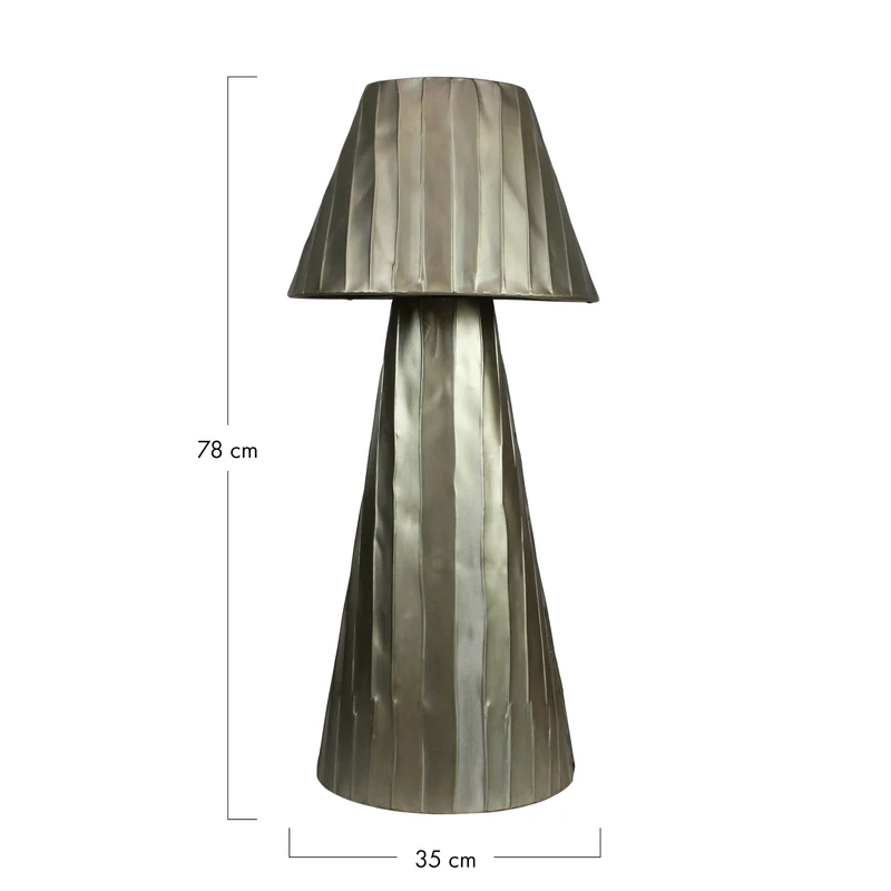 Floor lamp metal 35x35x78cm Gold