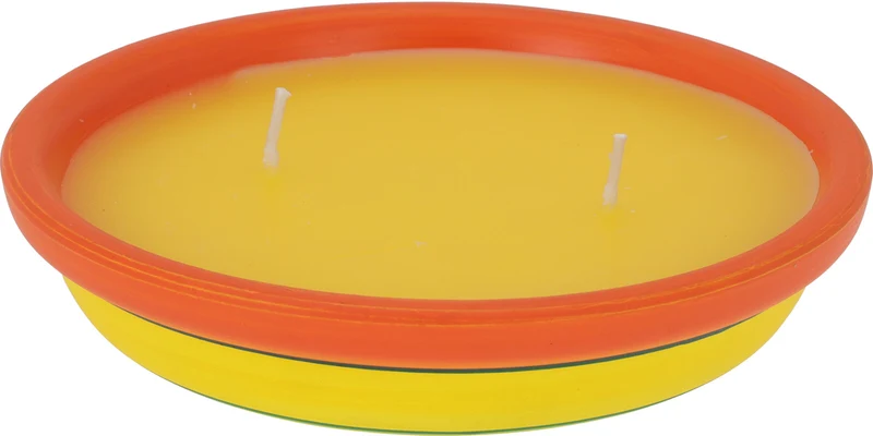 KAARS CITRONELLA IN SCHAAL 2 ASSORTIE D15 H4CM