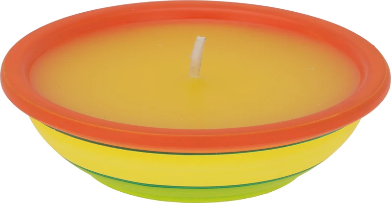 KAARS CITRONELLA IN SCHAAL 2 ASSORTIE D11,5 H3,2CM