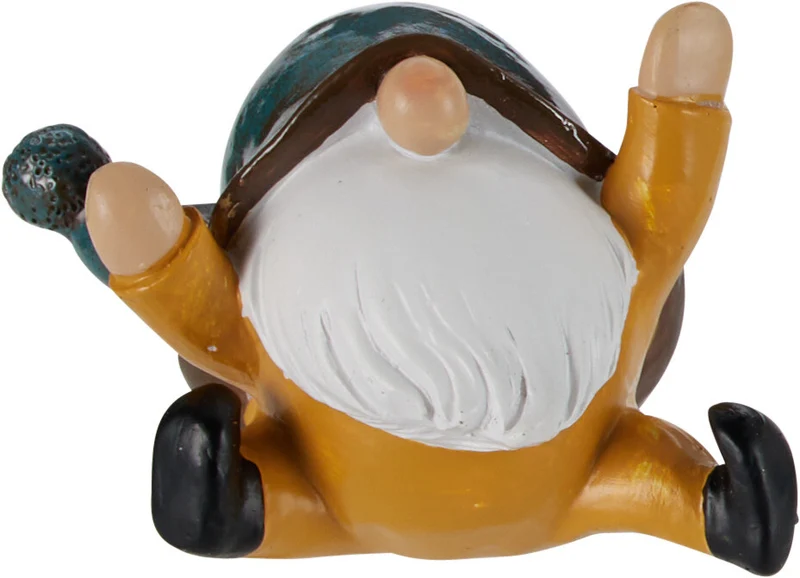 TAFEL DECO GNOME POLYESTER 7x7,5x6,3CM 4 ASSORTIE