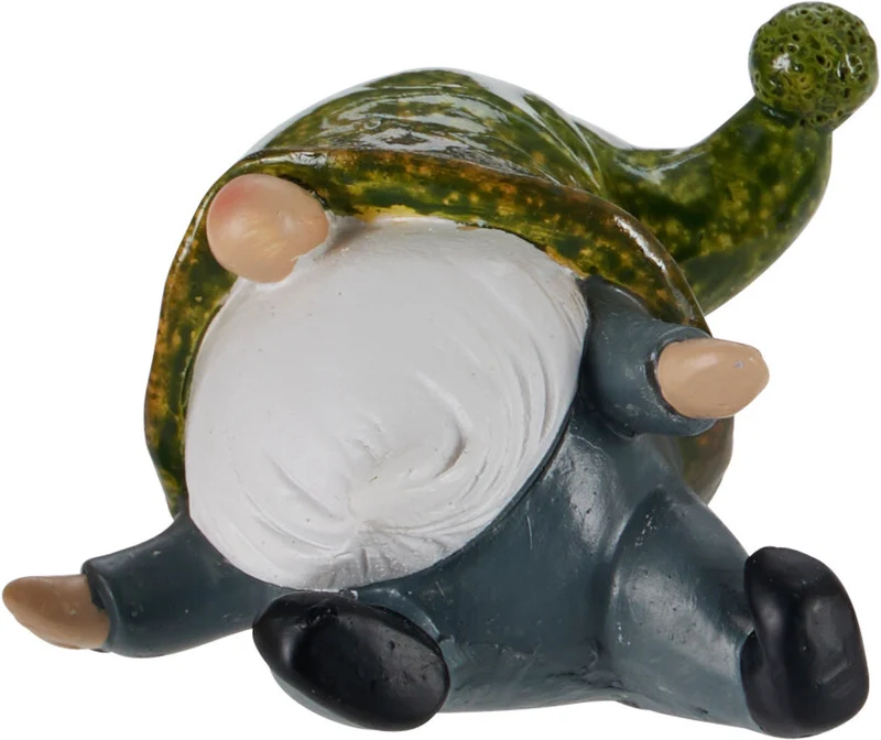 TAFEL DECO GNOME POLYESTER 7x7,5x6,3CM 4 ASSORTIE