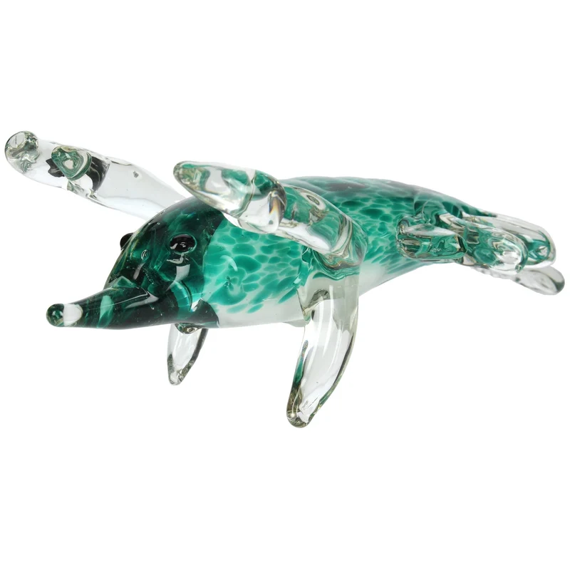 Ornament Hummer Glas Türkis 26x11x10,5cm