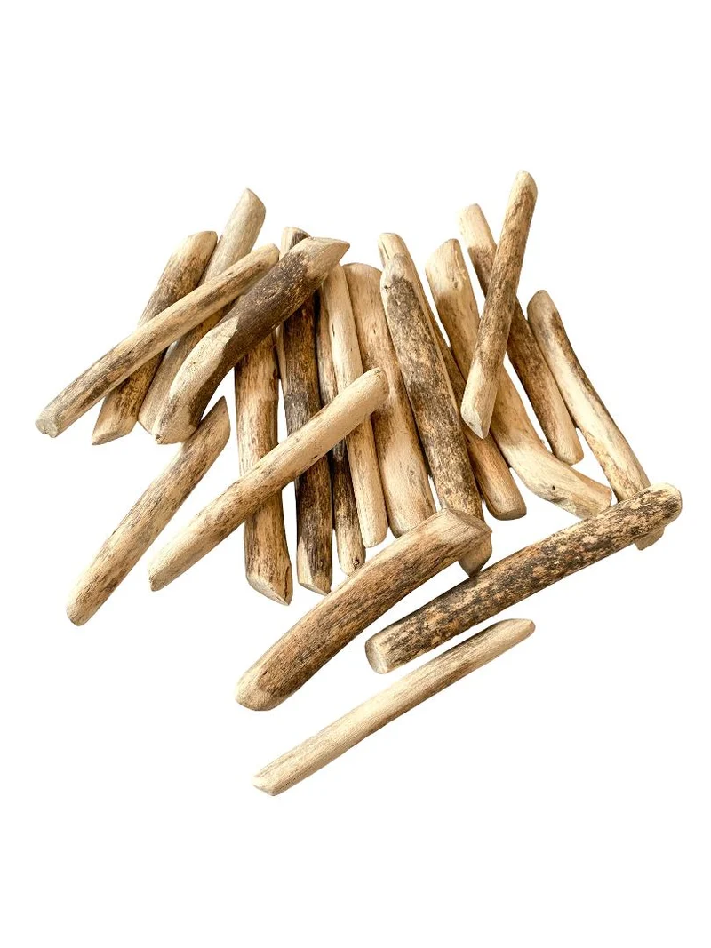 Tumbled wood 12-15cm naturel 1KG