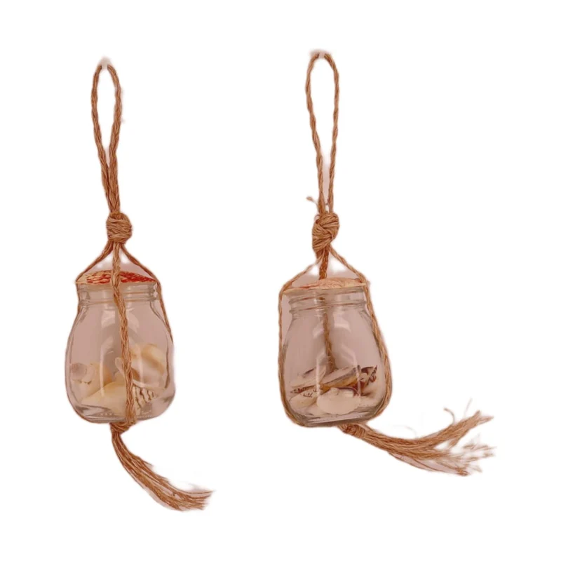 Anhänger Natur mit Muscheln 8x8x42cm 2 Stück sortiert Natural