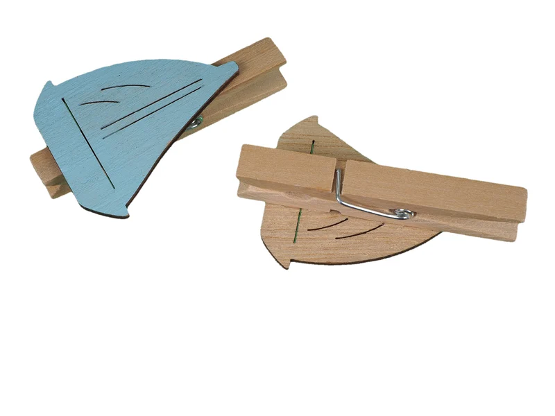 St. 1 Holz-Leuchtturm blau 42 cm