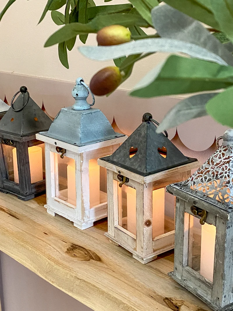 Lantern Alba L13 W11 H25.5cm White