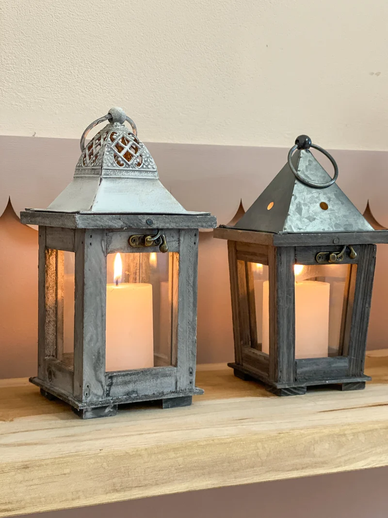 Lantern Alba L12 W12 H24cm Grey