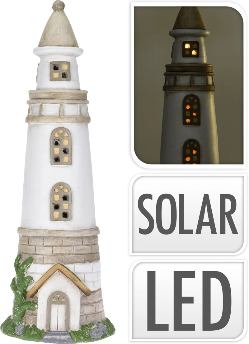 MAGNESIUM FEUERTURM MIT SOLAR 31x29x92CM