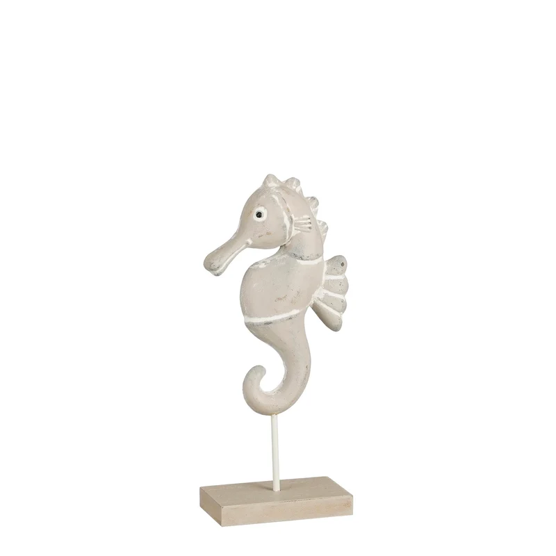 Dekoration Seepferdchen grau FSC 100% - l9xb4.5xh20cm