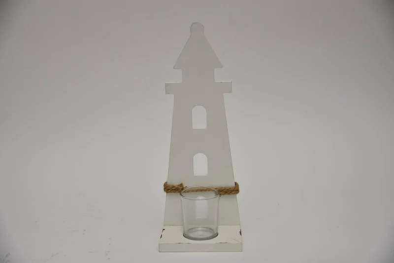 Windlicht Leuchtturm H31cm