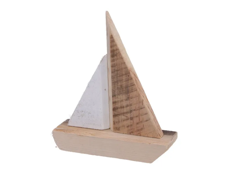 1 Stk. Holzboot natur 15x5x22 cm