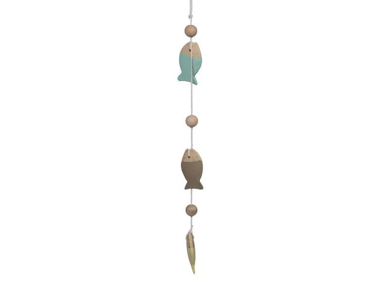 1 Stk. Fischaufhänger aus Holz, 46 cm
