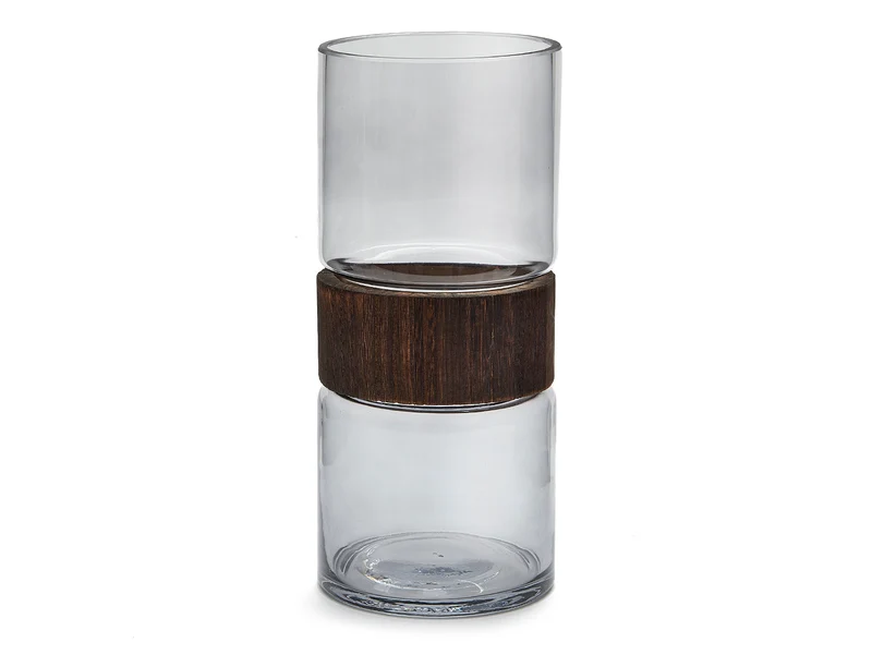 Vase 'Samba' Rauchglas 25cm