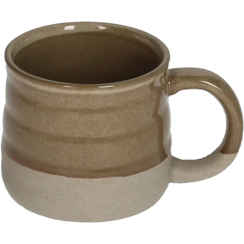 Tasse Steingut Elfenbein 10x7x7cm