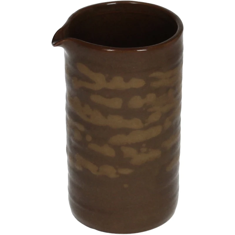 Vase Steingut Braun 7x6x11cm