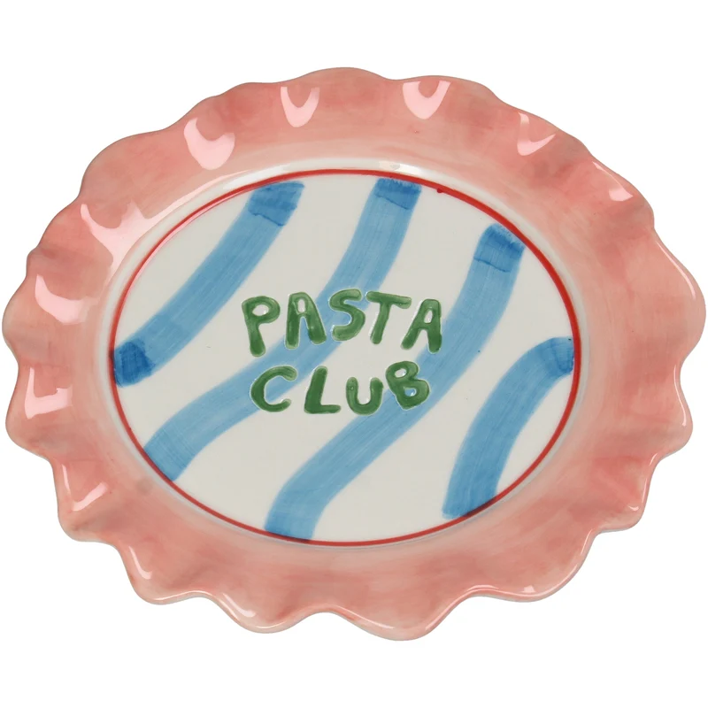 Teller Pasta Club Steingut Multi 21.3x21.3x2.2cm