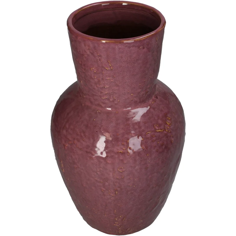 Vase Steingut Rosa 19.5x19.5x32cm