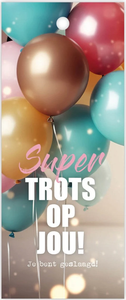 Packung mit 12 Geschenkkarten „Super stolz auf dich! Bestanden“ 1