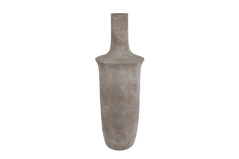 Vase "Keira" L grau Steingut 20,5x20,5x59cm