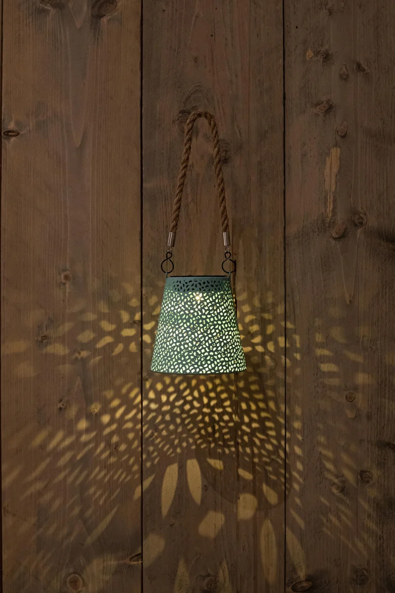 SOLARLAMPE WEISSES SEIL 12X12CM/ HANGTAG
