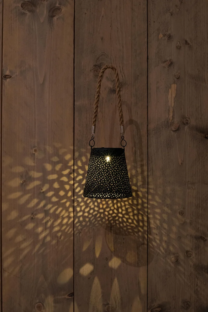 SOLARLATERNE 20X29CM GRAU/MARRAKESH