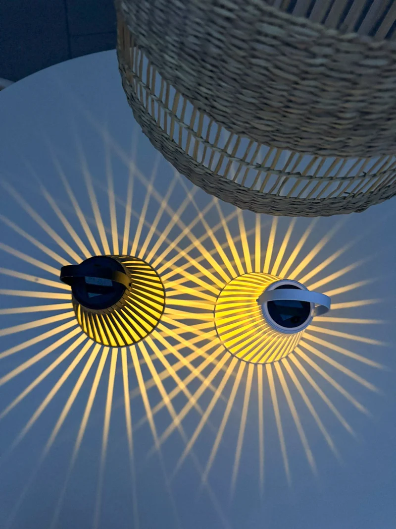 Hängeleuchte Solar 1 LED 20x20x24cm Oliv