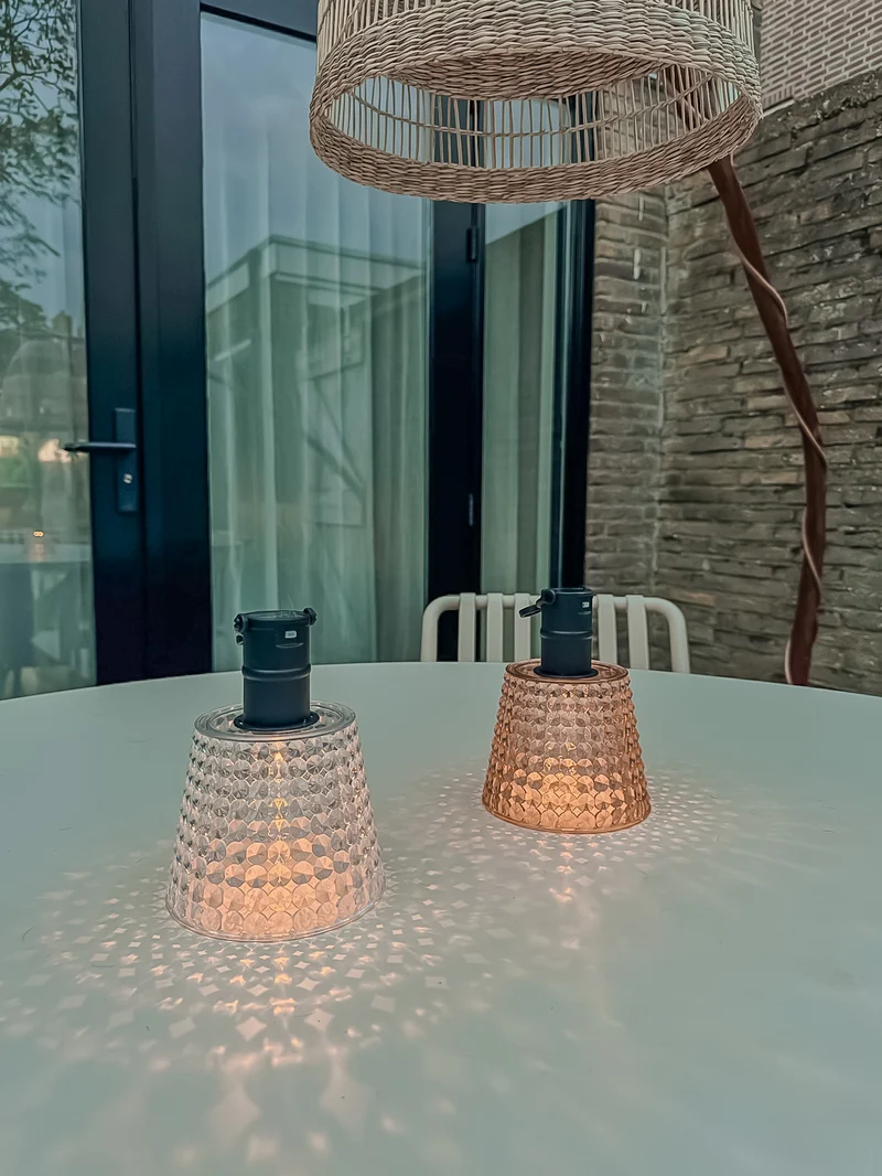 SOLAR-HÄNGELEUCHTE AMBER 12,5X12,5X16CM 1LED WARMWEISS