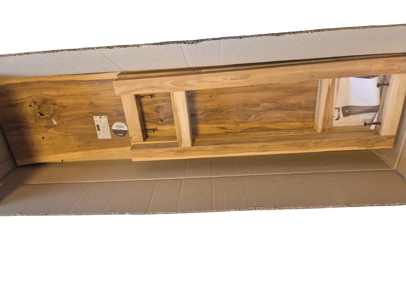 Beistelltisch Teakholz 118x28x78cm zerlegt FSC100%