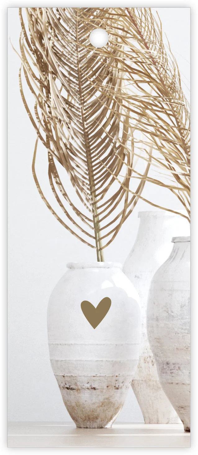 Packung mit 12 Geschenkkarte Pampas Blanco