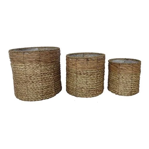 S/3 Topf Gibsons Ø19/29/32 H29cm Natur