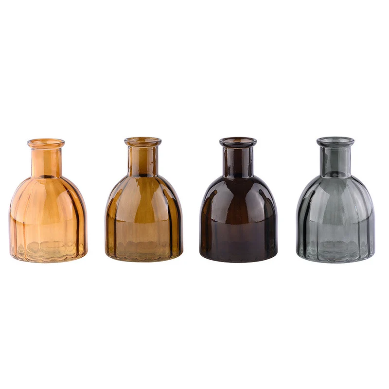 Vase Mexico City Glas 4-fach sortiert D10 H15cm Autumn