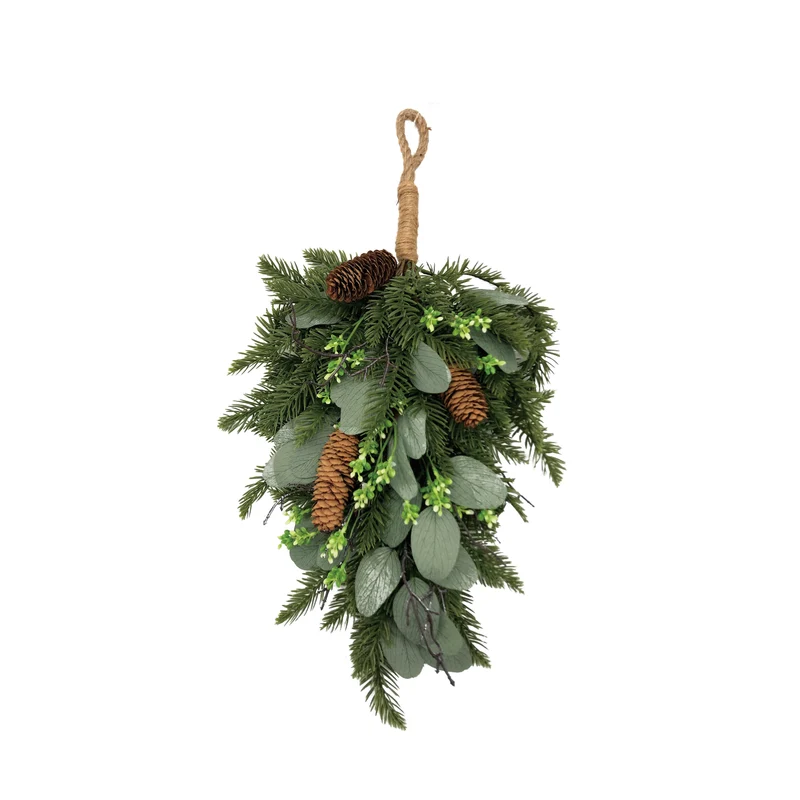 Hänger Grüne Blätter 55x24x9cm Grün