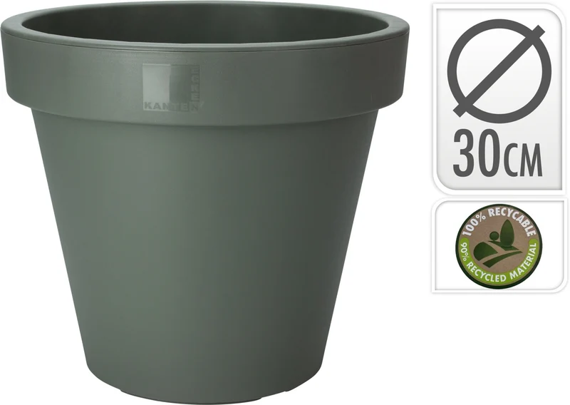 BLUMENTOPF EK RUND DURCHMESSER 30CM GRÜN